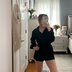 Black Long Sleeve romper